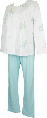 Produktbild von Offener Pyjama für Damen mit langen Ärmeln aus Baumwolle RAGNO Artikel N14202, Taglia 50, Cotone 100%