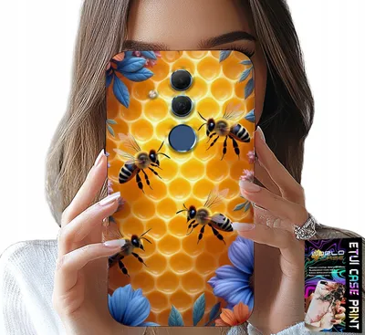 Image de Etui Pour Huawei Mate 20 Lite - Bees Hive Honeycomb Back Case