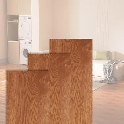 Produktbild von Vigevee Vinyl Laminat 1 m² Selbstklebend Warme Eiche 7 Stück Holz Nachbildung Dielen Design Bodenbelag gefühlsecht