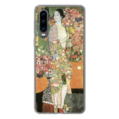 Produktbild von MuchoWow® Handyhülle Schutzhülle Hülle für Huawei P30 Tänzerin - Gustav Klimt Silikon Softcase Handy Hülle - Kartenbesitzer