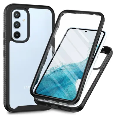 Produktbild von Galaxy A34 5G Hülle, Bumper mit Eingebautem Displayschutz 360 Grad Komplettschutz Schutzhülle für Samsung Galaxy A34 5G Schwarz
