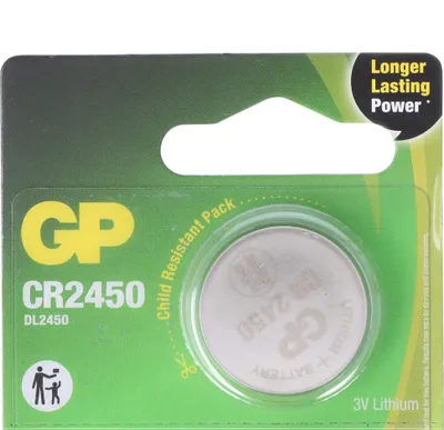 Produktbild von CR2450 GP Lithium Knopfzelle 3V 5 Stück