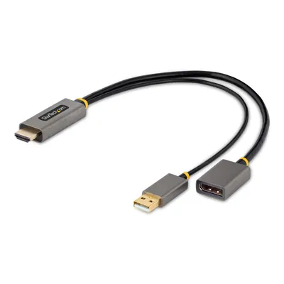 Produktbild von StarTech.com HDMI auf DisplayPort Adapterkabel 30 cm, 4K 60Hz aktiv