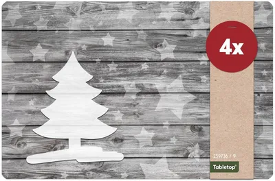 Immagine prodotto di Set di 4 tovagliette natalizie lavabili Albero di Natale