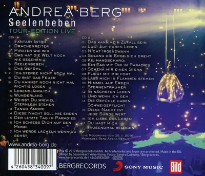 Zdjęcie produktu dla Berg,Andrea-Seelenbeben-Tour Edition (Live)