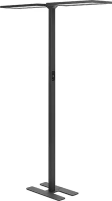 Produktbild von BELIANI LED-Stehlampe Schwarz Metall 196 cm mit Bewegungsmelder Dimmbar Tageslichtsensor Touchfunktion Langes Kabel Bogenlampe Industrie Wohnzimmer