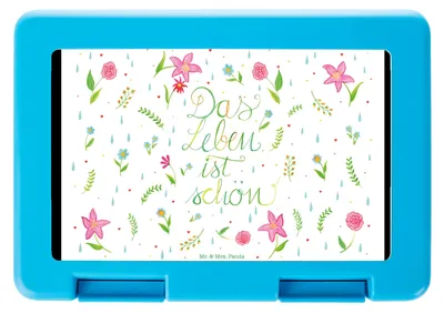 Produktbild von Mr. & Mrs. Panda Snackbox Blumen Leben - Geschenk, Bento Box, glücklich sein, Vesperbox, Vorratsbehälter, Bentobox, Spruch über Das, Dekoration, Ist schön, Lunchbox