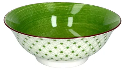 Zdjęcie produktu dla Salaterka Lime Rio Ø 21 cm Green Decor Porcelanowa miska deserowa na owoce Ritzenhoff