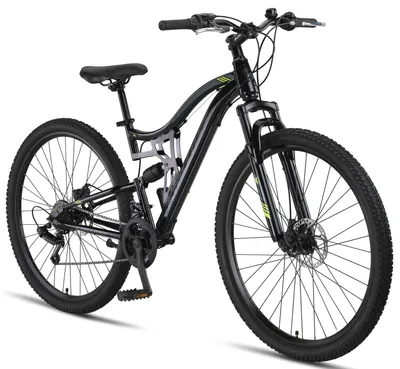 Obrázok produktu pre Chillaxx Bike Falcon prémiový horský bicykel 24 a 26 palcov - bicykel pre chlapcov, dievčatá, ženy a mužov - kotúčové brzdy - 21 rýchlostí - celoodpružený
