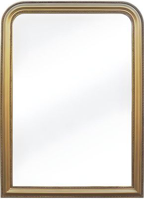 Spiegel Vintage - 80 x 110 cm - Paulowniaholz - Goldfarben - HELOISE