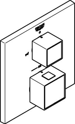 Produktbild von GROHE Grohtherm Cube, Graphit, 1 Stück(e)