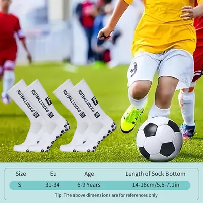 Obrázok produktu pre Futbalové ponožky pánske 31-34, grip ponožky, protišmykové, pre šport