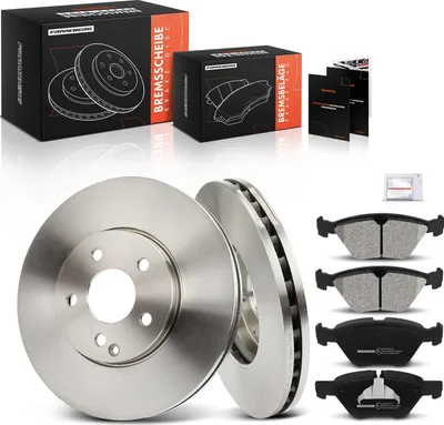 Image de Frankberg 2x disques de frein 4x plaquettes de frein avant pour Mercedes-Benz Classe E W211 S211