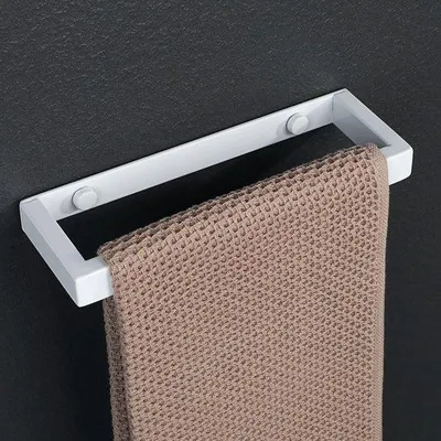 Immagine prodotto di Portasciugamani da parete, marca Famanu, acciaio inossidabile, 20 cm, colore bianco