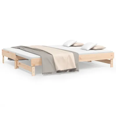 Obrázek produktu pro Výsuvná postel 2x (80 x 200) cm masivní borové dřevo