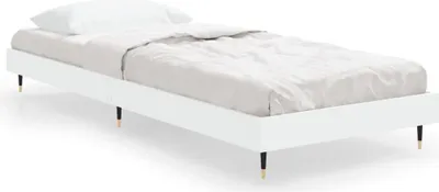 Produktbild von vidaXL Bettgestell Weiß 75x190 cm Holzwerkstoff