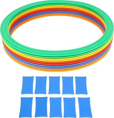Image de Anneau de vitesse sportif pour enfants Set 10 anneaux Boucles augmenté Agility Outdoor Toy M 28 cm
