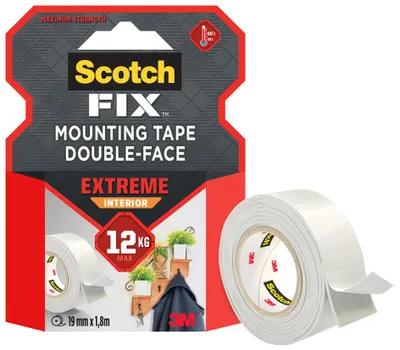 Imagen del producto de Scotch-FIX, cinta adhesiva de doble cara para montaje interior, modelo Extreme, 1,8 metros