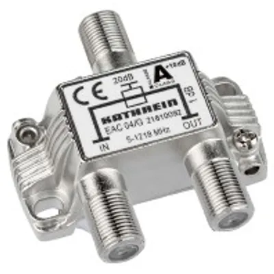 Obrázek produktu pro Kathrein EAC 04/G, 75 ohm, 5 - 1218 MHz, Stříbrná, Zinek, F, 51,6 mm