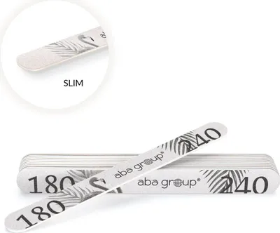 Produktbild von Aba Group Nagelfeile Set Professionell, Doppelseitig Nagelfeilen für Gelnägel, Gerade Form, Gradation 180/240, Dicke 2mm, 25 Stück