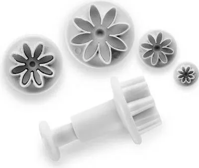 Produktbild von Ibili Set Ausstecher Mit Gänseblümchen-auswerfer 3 Einheiten Silber Silber One Size