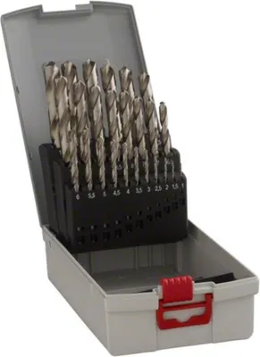 Produktbild von Bosch Metallbohrer-Set HSS-G mit Box 25 tlg. 1,0-13,0 mm