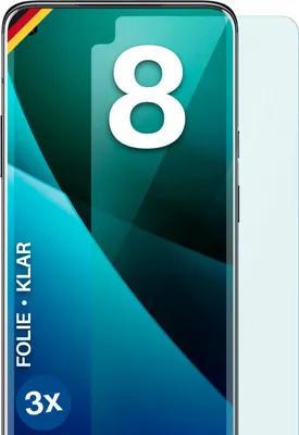 Produktbild von moex® 3x Schutzfolie kompatibel mit OnePlus 8 - Displayschutzfolie dünn Folie, Klar