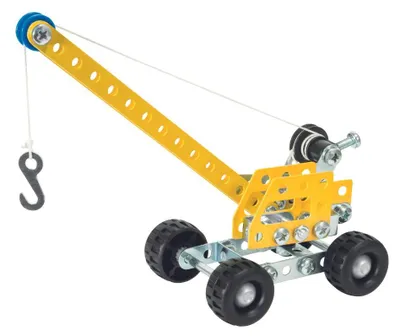 Produktbild von eitech Metallbaukasten Kran mini - gelb