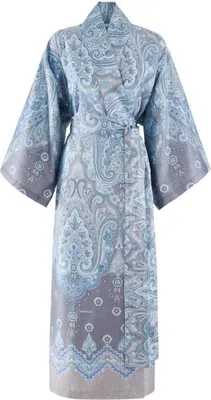 Obrázek produktu pro Bassetti bavlněné saténové kimono ISOLABELLA barva AZUR BLUE C1 velikost S-M