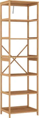 Produktbild von Bücherregal Vicco Novaro Bambus 48.3 x 166.5 cm mit 7 Fächern, Model 54886
