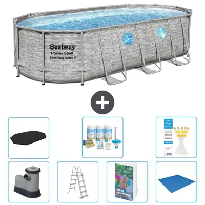 Produktbild von Bestway Power Steel Oval - 549x274x122 cm - 8-teilig  S599