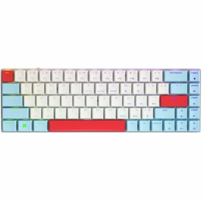Produktbild von CHERRY MX-LP 2.1 Compact Wireless, Kabellos, RF Wireless + Bluetooth, Mechanischer Switch, QWERTY, RGB-LED, Weiß
