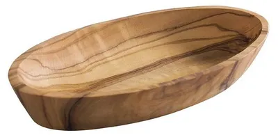 Produktbild von APS 844 Schale OLIVE, Olivenholz, 16,5 x 9,5 cm, Höhe 2,5 cm, naturbedingte Abweichung in Form, Maserung und Größe