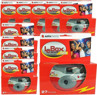 Produktbild von 10 x Einwegkamera Agfa Le Box, je 27 Aufnahmen