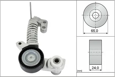 Produktbild von INA 534 0354 10 Spannarm Keilrippenriemen Ø65mm für VOLVO XC60 (156) V70 III (135) V60 (155, 157) XC40 (536) XC60 II (246)