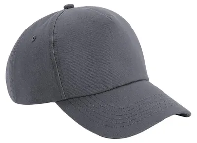 Produktbild von Beechfield - "Authentic" Kappe 5 Segmente für Herren/Damen Uni FK1214 (Einheitsgröße) (Graphit)