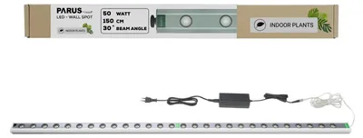 Imagen del producto de Parus de Venso, foco de pared de 150 cm, ángulo de iluminación de 30°, lámpara LED de crecimiento, luz de cultivo para plantas de interior y plantas verdes, ideal para jardines verticales y revestimientos vegetales en fachadas