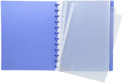 Zdjęcie produktu dla Exacompta 86352E Folder DIN A4 30 kieszeni 24x32 cm Niebieski Polipropylen 800µ