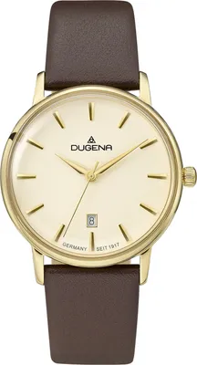 Produktbild von Dugena Damen-Armbanduhr 4460789 Festa Femme, Quarz, Edelstahl, Lederarmband, 5 bar