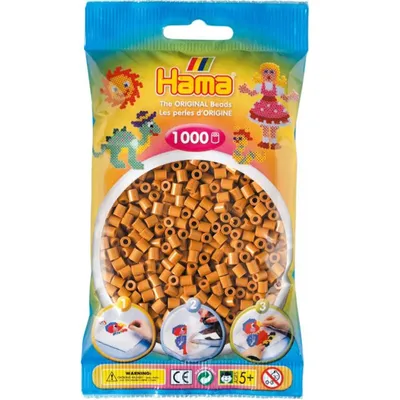 Image de HAMA perles marron clair 1000pcs, 1sachet