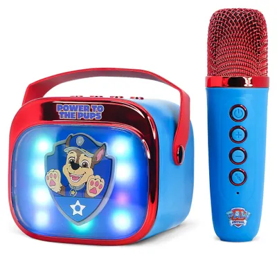 Immagine prodotto di Altoparlante karaoke portatile LED, wireless, con microfono Bluetooth e luci che cambiano colore