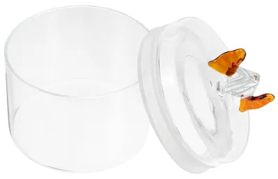 Vorratsglas aus Glas, luftdicht, 12x11x11 cm, für Snacks