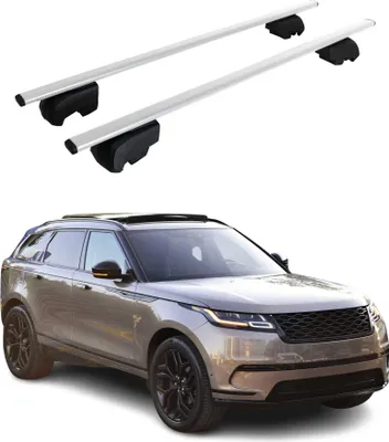 Obrázok produktu pre Základný nosič strešného nosiča pre Range Rover Velar 2017-2025 kovovo strieborný ABE 2x