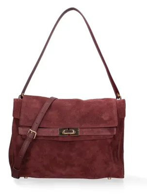Imagen del producto de Bolso de Mano Oriana Lux Ante Genuino Chiara Ferretti Made in Italy blu jeans ONE 30x22x9 cm 22561- BLU JEANS