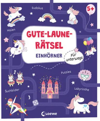 Obrázek produktu pro Gute-Laune-Rätsel für unterwegs - Einhörner