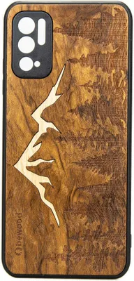 Produktbild von Holzhülle Bewood für Xiaomi Redmi Note 10 5G Imbuia-Gebirge