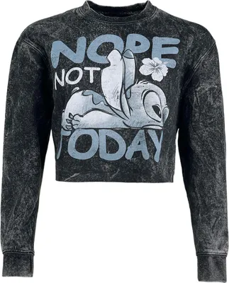 Produktbild von Lilo & Stitch Sweatshirt Damen Not Today schwarz XL