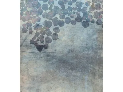 Produktbild von Fototapete - Blue Leaves Abstract 225x250cm - Vliestapete