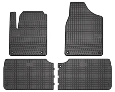 Produktbild von Gummi-Fußmatten für Volkswagen Sharan I 1995-2010 (Minivan) – 4-tlg, Schwarz, passgenau – Wielganizator SolidPRO
