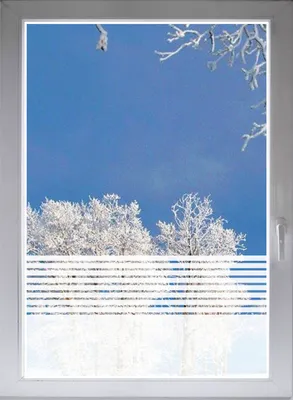 Produktbild von INDIGOS UG Sichtschutzfolie Glasdekorfolie Fensterfolie Stripes satiniert blickdicht ORACAL® - 800mm Breite x 500mm Höhe